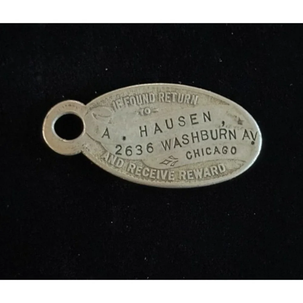 If Found Return Reward Key Fob Tag Washburn Ave‎ Chicago A Hausen
